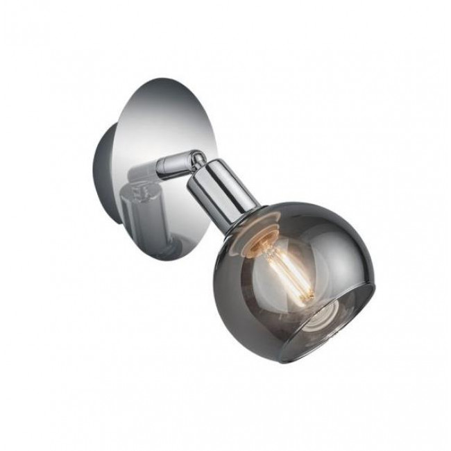 Σποτ Επίτοιχο E14 Χρώμιο Και Φυμέ R80591006 RL LIGHTING