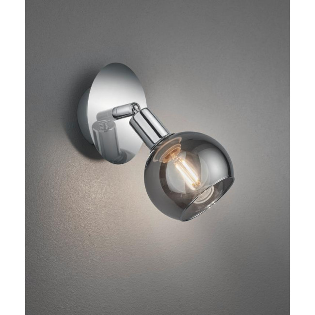 Σποτ Επίτοιχο E14 Χρώμιο Και Φυμέ R80591006 RL LIGHTING