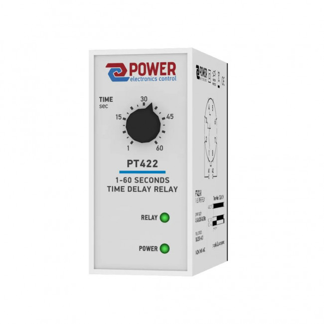 Χρονικό Ρελέ Βάσης Delay On PT422-8 PELC