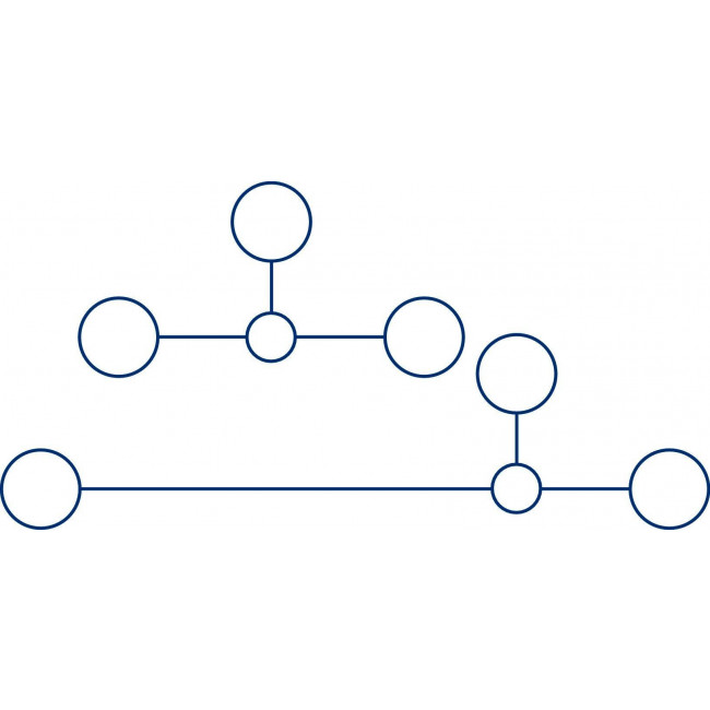 Κλέμμα Ράγας 4mm² Δυόροφη Μπλέ RKD 4 BU CONTACLIP