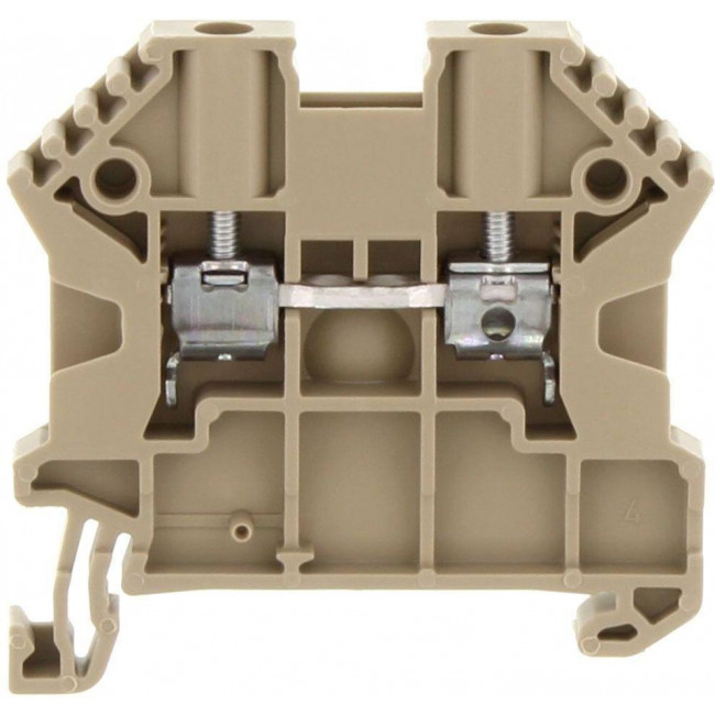 Κλέμμα Ράγας 2.5mm² Μπέζ SRK 2,5/2ABG CONTACLIP