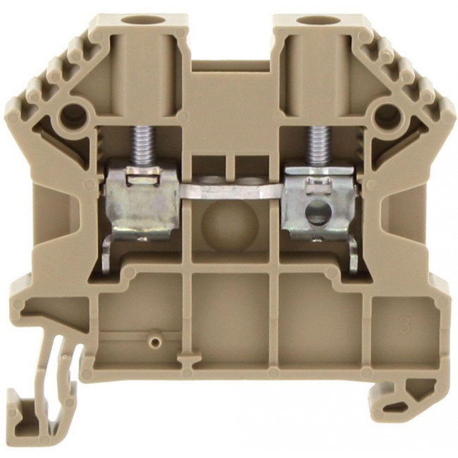 Κλέμμα Ράγας 4mm² Μπεζ SRK 4/2ABG CONTACLIP