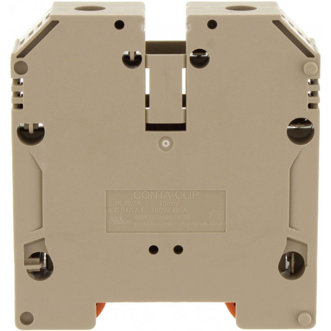 Κλέμμα Ράγας 70mm² Μπεζ SRK 70/2ABG CONTACLIP