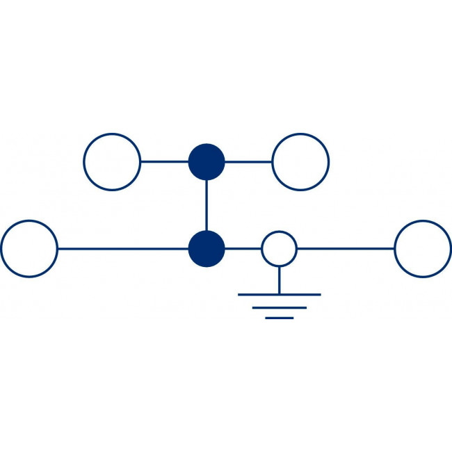 Κλέμμα Ράγας 4mm² Δυόροφη Πράσινο/Κίτρινο SSLD 4 GNYE CONTACLIP