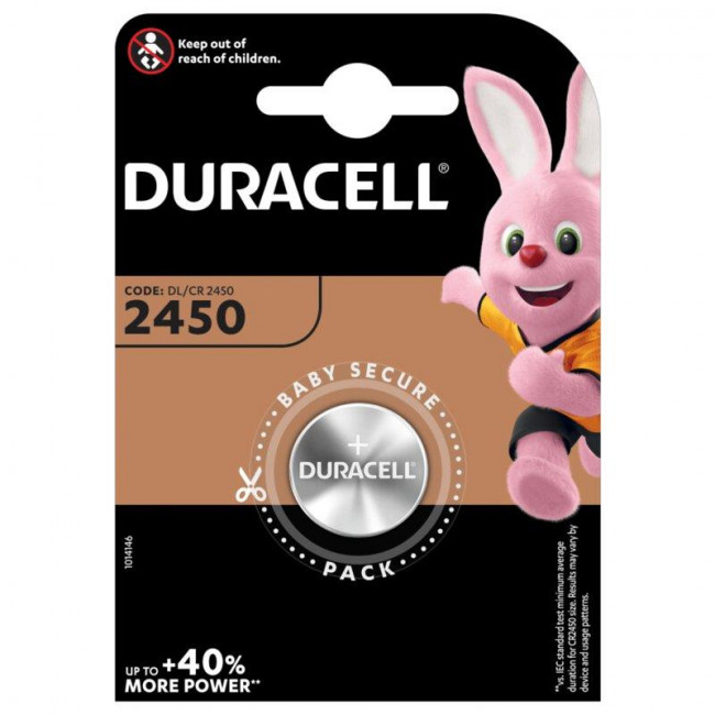 Μπαταρία Λιθίου Coin CR2450 (Blister 1τμχ) DURACELL