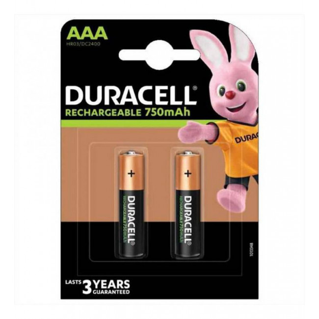 Μπαταρία Επαναφορτιζόμενη LR03 ΑΑΑ 1.2V 750mAh (Blister 2τμχ) DURACELL