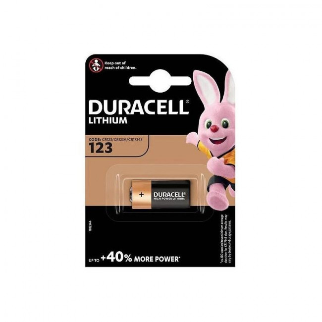 Μπαταρία Λιθίου Cylindrical CR123A (Blister 1τμχ) DURACELL