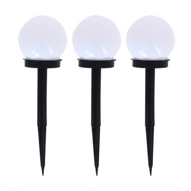 Ηλιακό Φωτιστικό LED RGB+W Μαύρο Και Λευκό (Σετ 3τεμ.) 417929 XANLITE