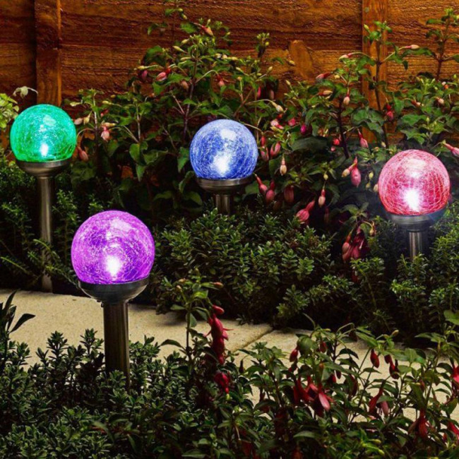 Ηλιακό Φωτιστικό LED RGB+W Inox (Σετ 3τεμ.) 429724 XANLITE
