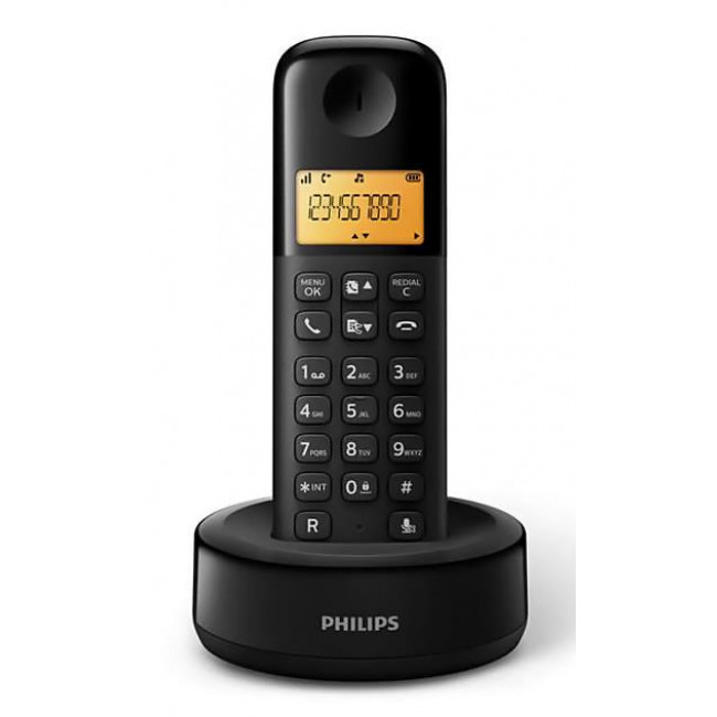 Τηλέφωνο Ασύρματο Μαύρο D1601B/34 PHILIPS