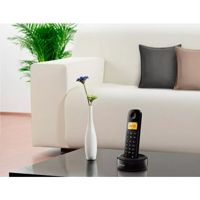 Τηλέφωνο Ασύρματο Μαύρο D1601B/34 PHILIPS