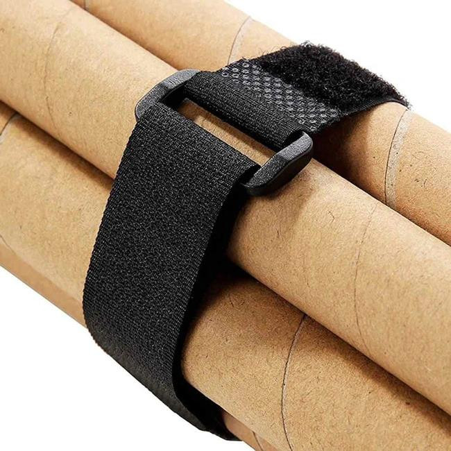 Δεματικά 450x20mm Με Velcro Μαύρο (10τμχ) TIES-026 POWERTECH