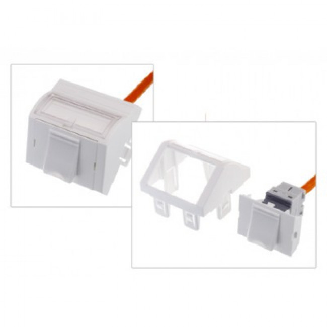 Σετ Πλακίδιο Και Βάση 1 Στοιχείου Snap-In Γωνία Λευκό EU N423.520 AGINODE