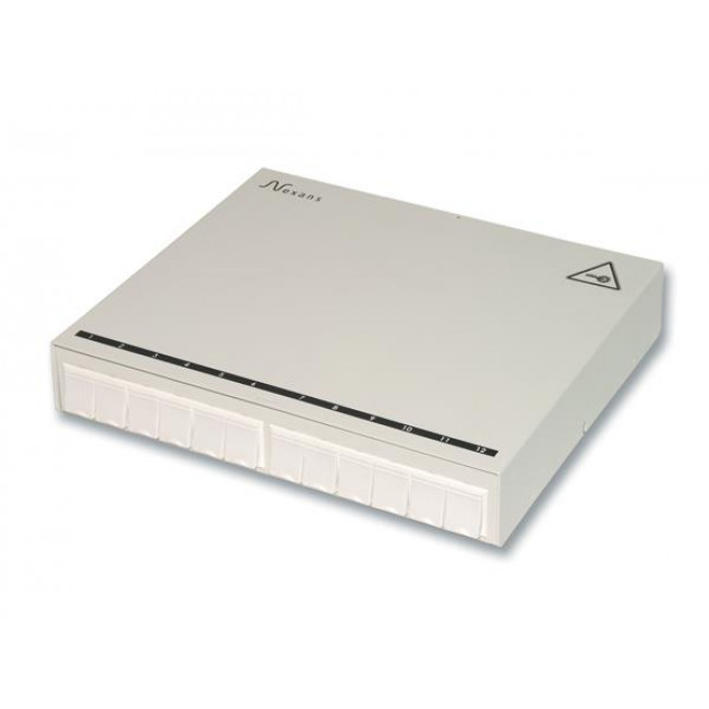 Κενό Κουτί 12 Θυρών Snap-In Διανομής Οπτικών Ίνων N521.630 AGINODE