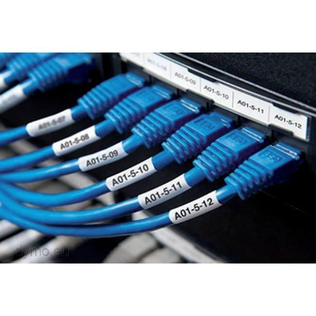 Σωλήνας Συρρίκνωσης 12mmx1.5m Black on White 18055 DYMO