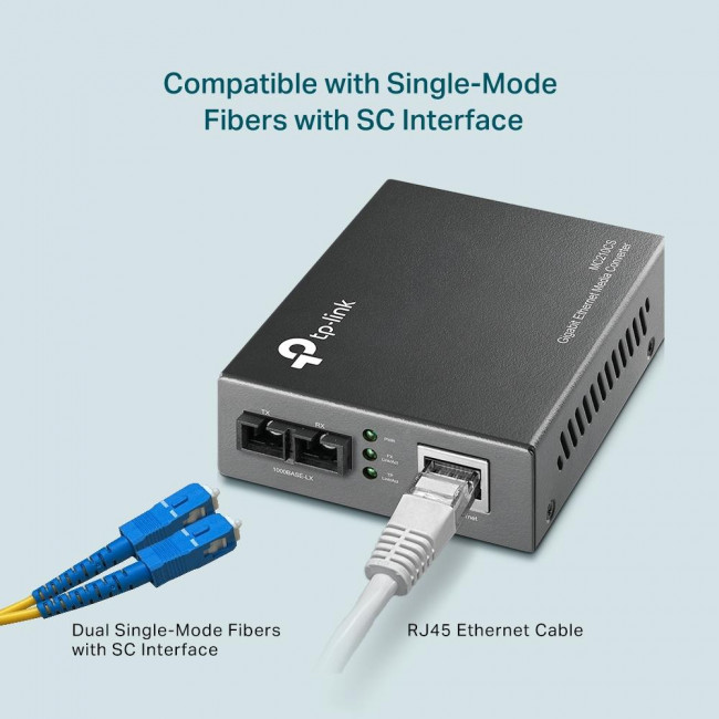 Μετατροπέας Πολυμέσων 1000Base RJ45 Σε SingleMode Duplex SC MC210CS V.5 TP-LINK