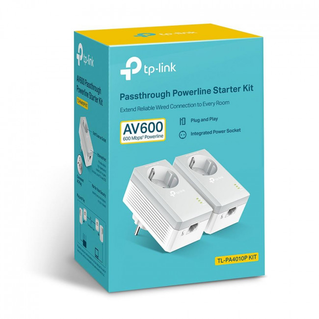 Powerline Extender Starter Kit AV600 TL-PA4010PKIT V5.0 TP-LINK