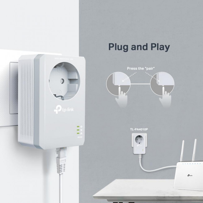 Powerline Extender Starter Kit AV600 TL-PA4010PKIT V5.0 TP-LINK