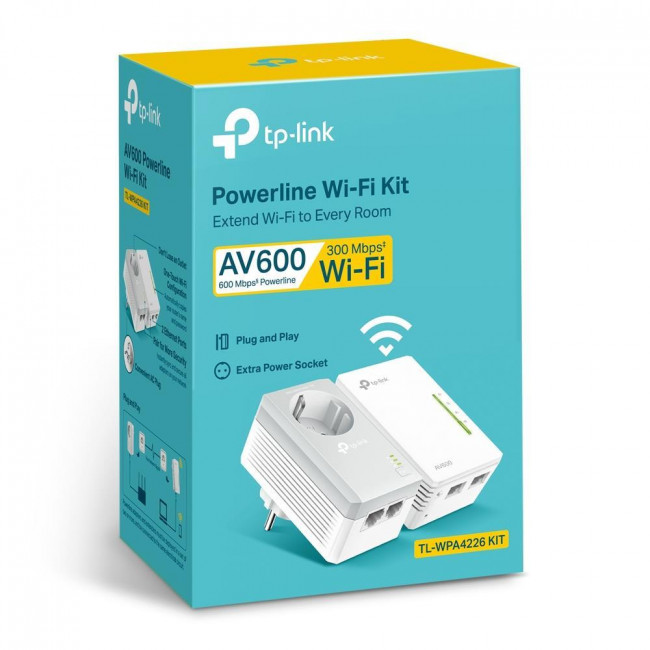 Powerline Extender Starter Kit AV600 Wi-FI TL-WPA4226 V5.2 TP-LINK