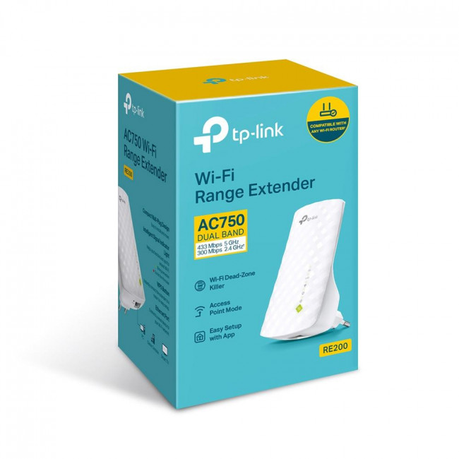 Range Extender Dual Band AC750 RE200 V5.0 TP-LINK