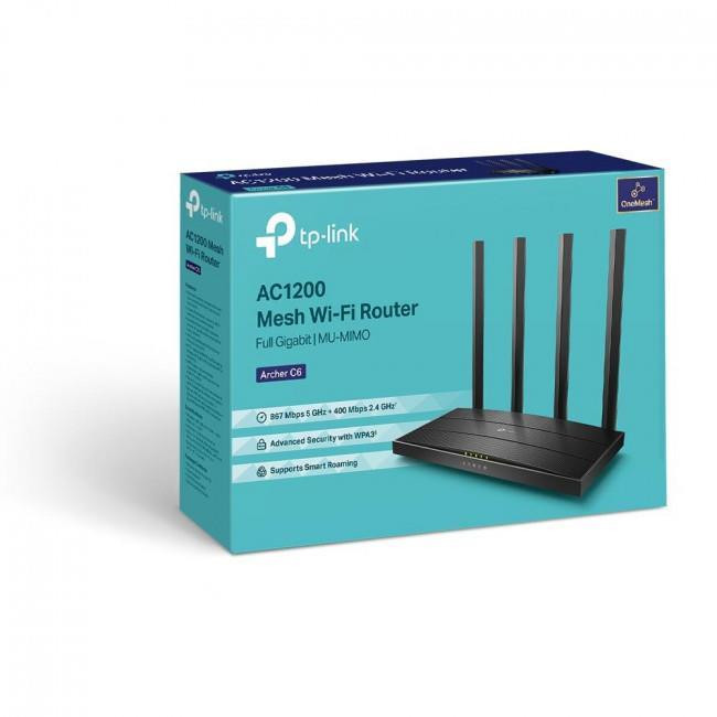 Router Mesh Dual Band AC1200 Archer C6 V4.0 TP-LINK
