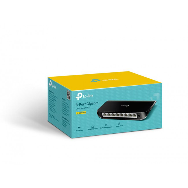 Ethernet Switch 8P 1000Mbps TL-SG1008D V11.0 TP-LINK
