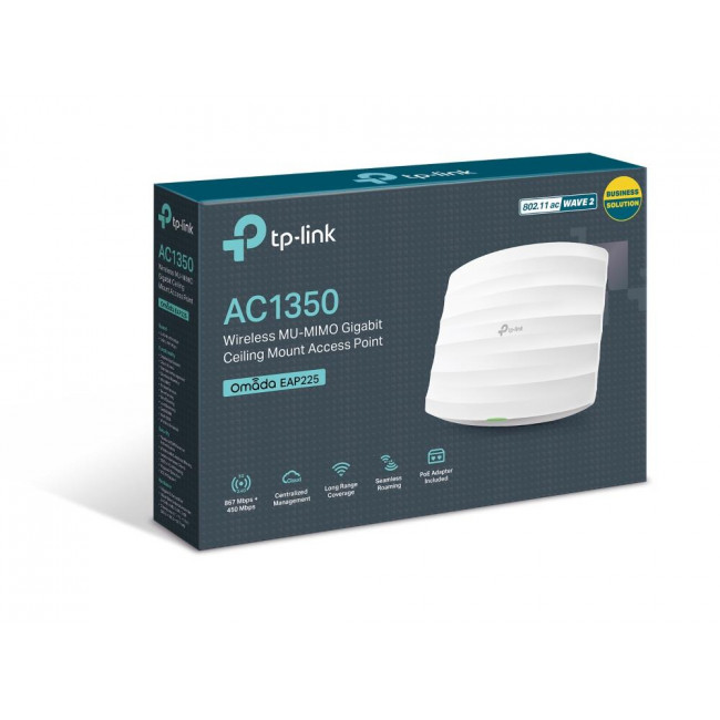 Access Point Dual Band MU-MIMO AC1350 EAP225 V4.0 TP-LINK