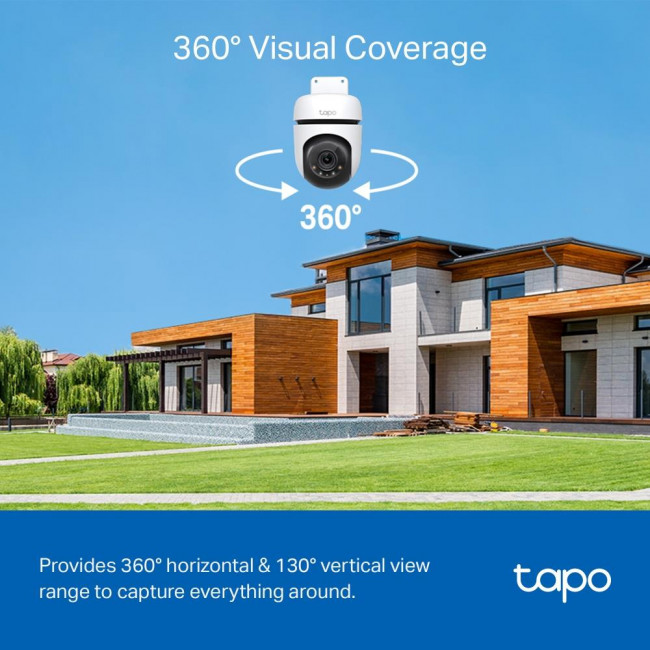 Κάμερα Pan/Tilt Wi-Fi 3MP, Με Φακό 3.9mm Tapo C510W V2.0 TP-LINK