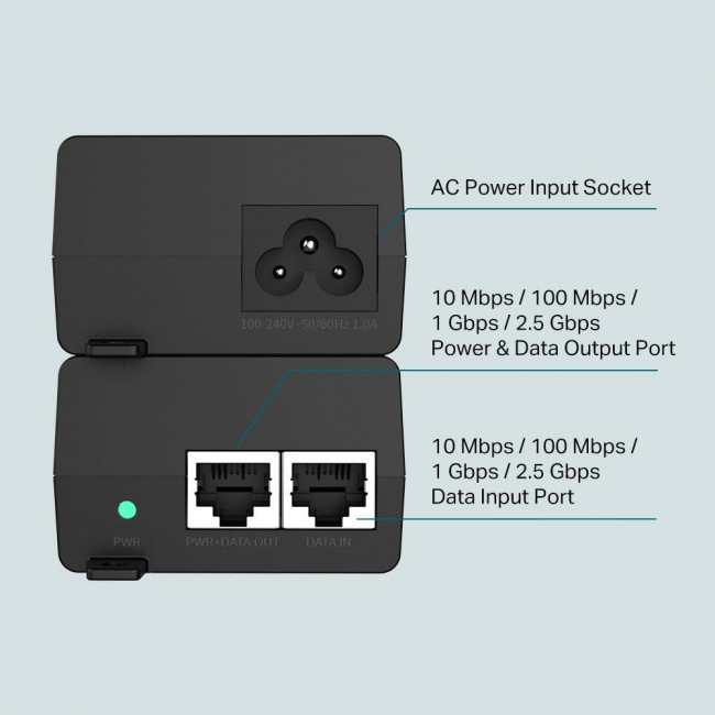 PoE+  Injector 48V(max) 30W V1.0 TL-POE260S TP-LINK