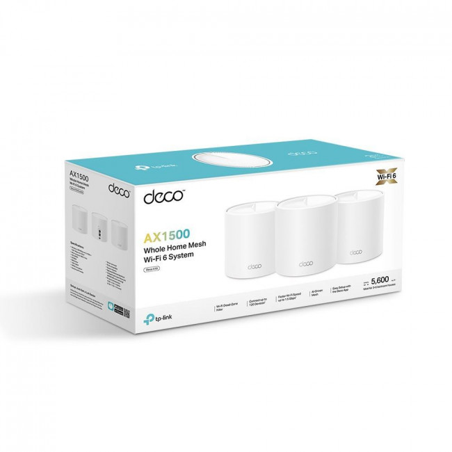 Access Point Dual Band Mesh AX1500 Deco X10 (3-Pack) V1.0 TP-LINK