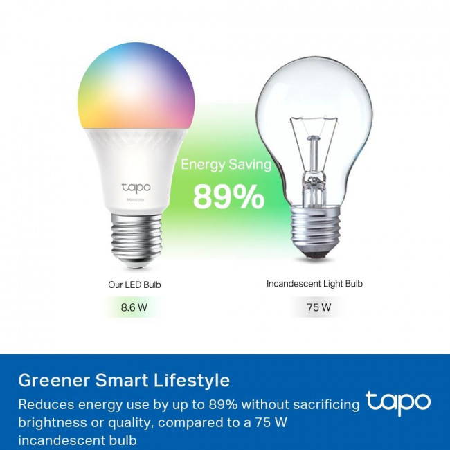Λάμπα LED Κλασική 8.6W E27 RGB+Tunable White WiFi TAPO-L535E V3.2 TP-LINK