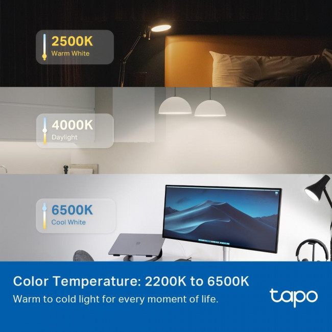 Λάμπα LED Κλασική 8.6W E27 RGB+Tunable White WiFi TAPO-L535E V3.2 TP-LINK