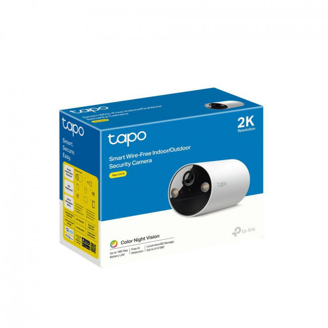 Κάμερα Bullet Wi-Fi 3MP, Με Φακό 3.17mm Tapo C410 TP-LINK