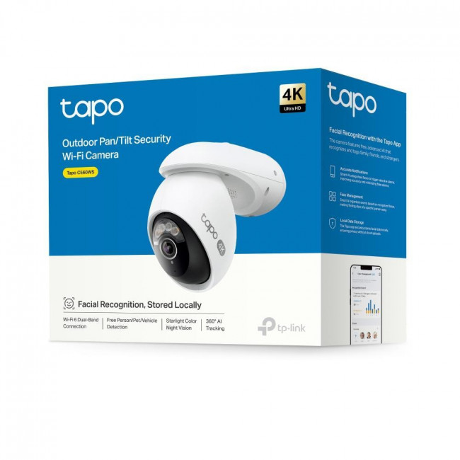 Κάμερα Pan/Tilt Wi-Fi 8MP, Με Φακό 4mm Tapo C560WS V1.0 TP-LINK