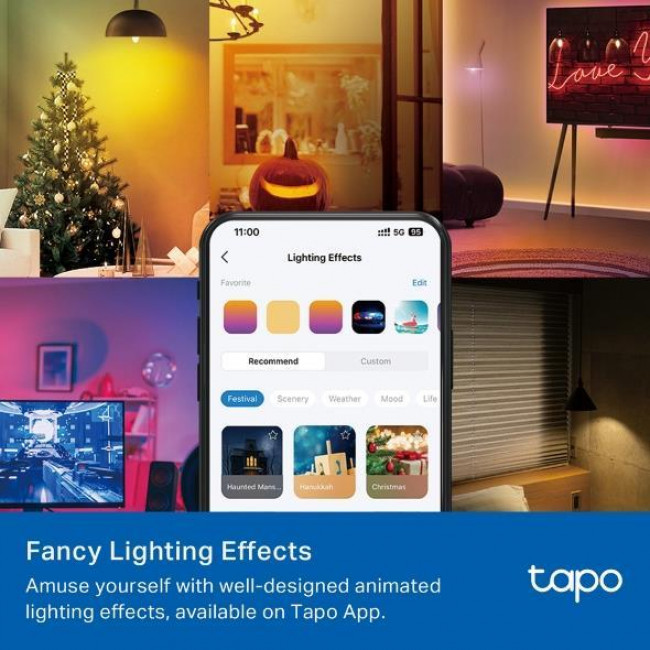 Λάμπα LED Κλασική 4.8W E14 RGB+Tunable White WiFi TAPO L430C V1.0 TP-LINK