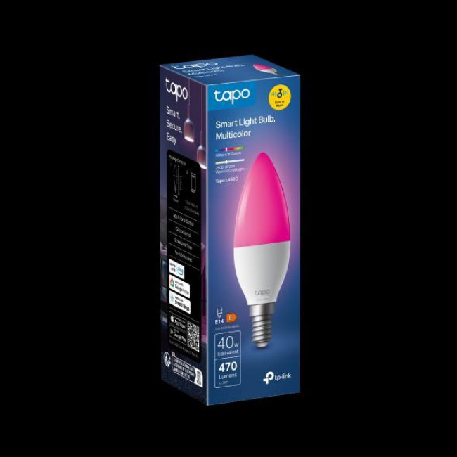 Λάμπα LED Κλασική 4.8W E14 RGB+Tunable White WiFi TAPO L430C V1.0 TP-LINK