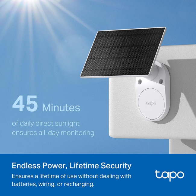 Κάμερα Bullet Wi-Fi 3MP, Με Φακό 3.17mm Και Ηλιακό Πανελ Tapo C410 KIT V1.0 TP-LINK