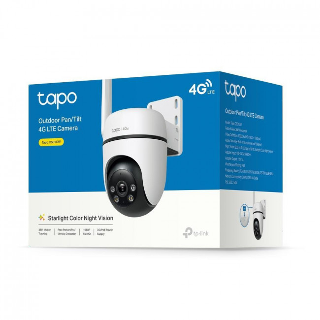 Κάμερα Pan/Tilt 4G LTE 1080p , Με Φακό 3,17mm Tapo C501GW TP-LINK