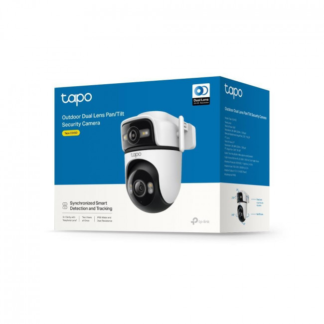 Κάμερα Dual Pan/Tilt Wi-Fi 3MP, Με Φακό 6mm & 2.53mm Tapo C545D V1.6 TP-LINK