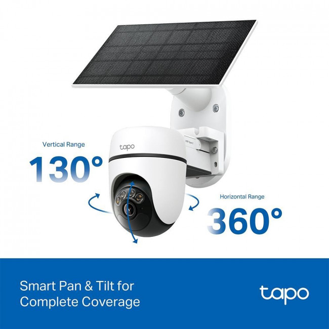Κάμερα Pan/Tilt Wi-Fi 3MP, Με Φακό 4.0mm Και Ηλιακό Πανελ Tapo C610 KIT V1.0 TP-LINK