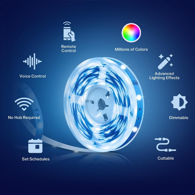Ταινία LED 5m 13.5W RGB+Tunable White WiFi Tapo L900-5 V1.0 TP-LINK