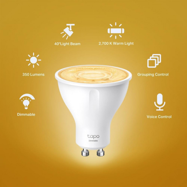 Λάμπα LED 2.9W GU10 2700k WiFi TAPO-L610 V1.0 TP-LINK