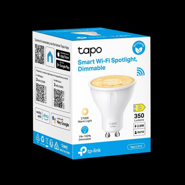 Λάμπα LED 2.9W GU10 2700k WiFi TAPO-L610 V1.0 TP-LINK