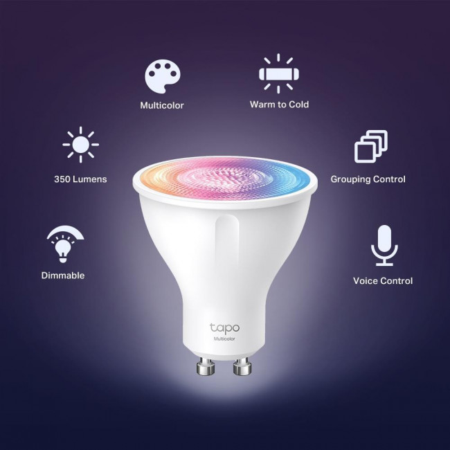 Λάμπα LED 3.7W GU10 RGB+Tunable White WiFi TAPO-L630 V1.0 TP-LINK