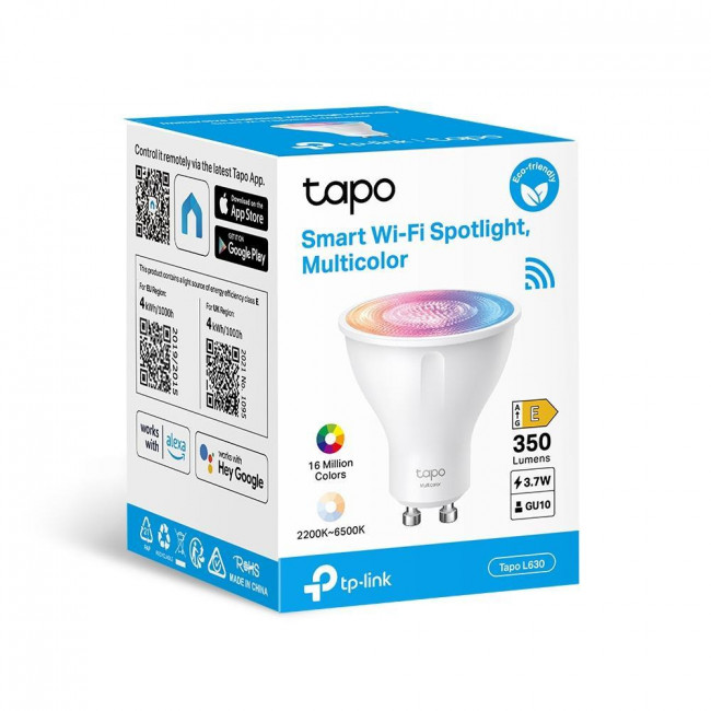 Λάμπα LED 3.7W GU10 RGB+Tunable White WiFi TAPO-L630 V1.0 TP-LINK