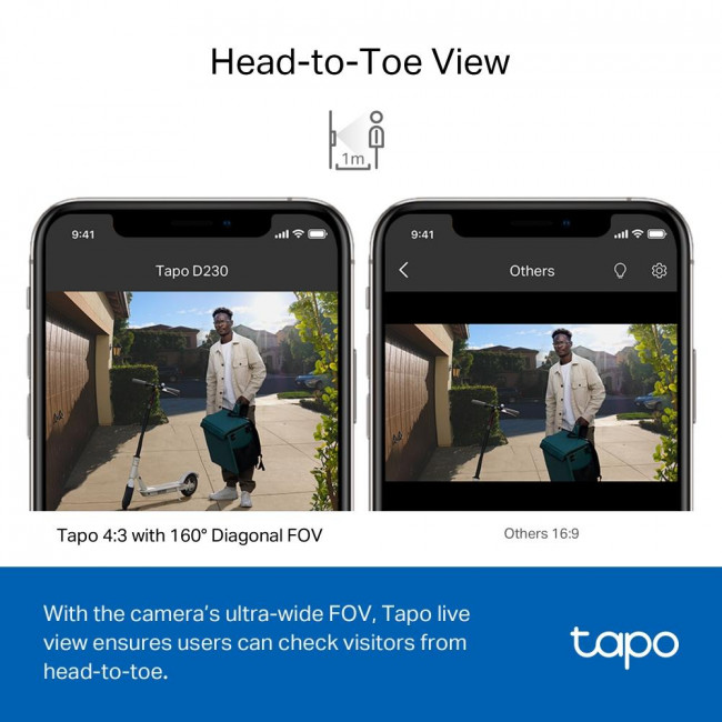 Κάμερα Εισόδου Wi-Fi 4MP,Με Κουδούνι Και Hub H200 Tapo D230S1 V1.2 TP-LINK
