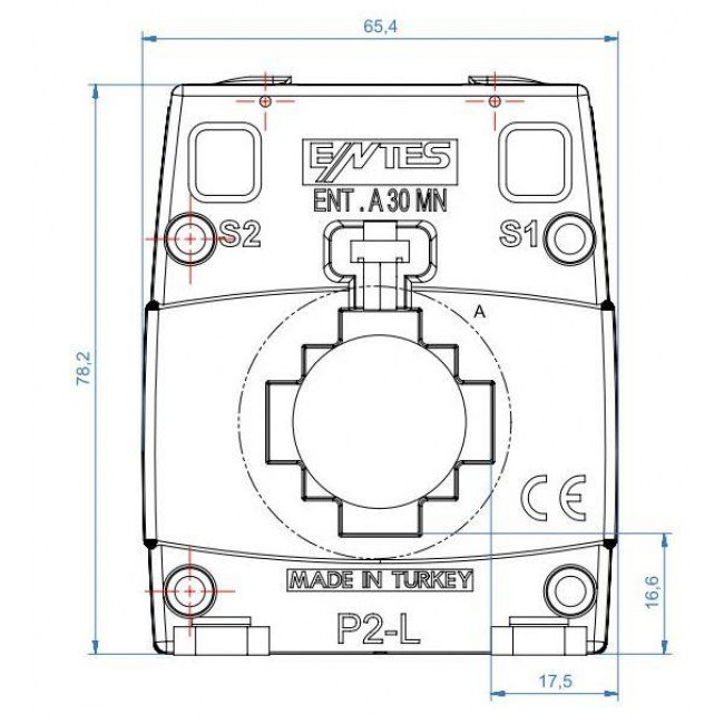 Μετασχηματιστής Έντασης 200/5A ΕΝΤ.Α30ΜΝ M4678 ENTES