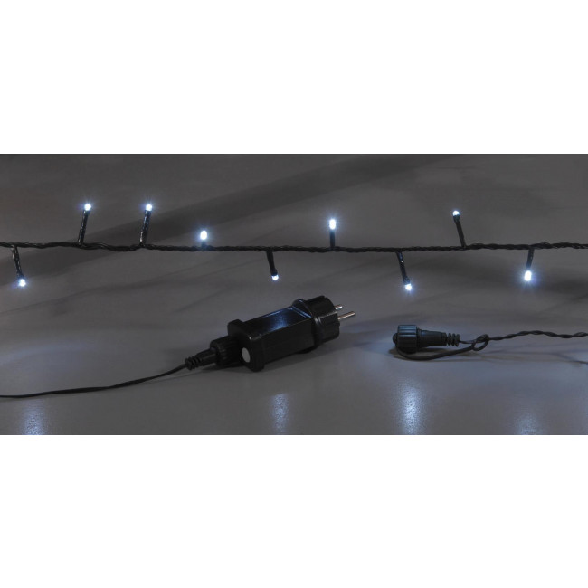 Σειρά Με 500 Λαμπάκια LED Λευκά Πράσινο Καλώδιο Και Πρόγραμμα