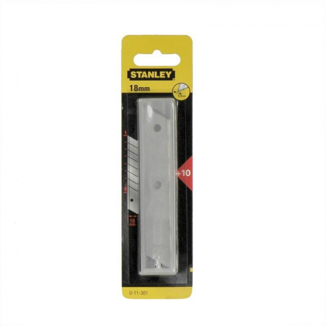 Ανταλλακτική Λεπίδα 18mm 10τμχ. 0-11-301 STANLEY
