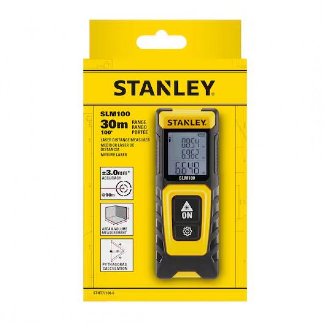 Μετρητής Αποστάσεων Με Laser 30mt SLM100 STANLEY